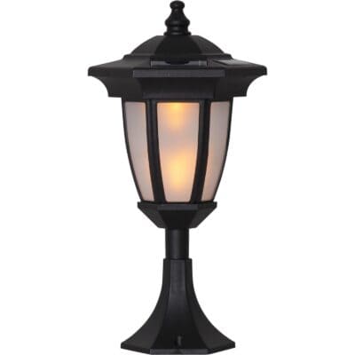 Star Trading - Solar lighting - Solar torch Flame - Black - 63cm