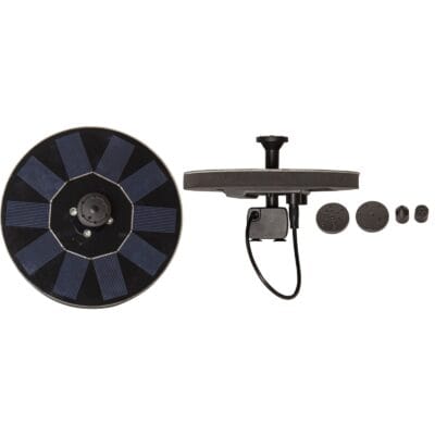 Star Trading - Solar cell lighting - Solar cell decoration Fountain - Black - 10cm Lj