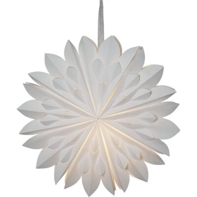 Paperiliitin Tähti Valkoinen 60cm