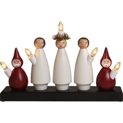 Adventtikynttilänjalka Lucia Choir - Monivärinen - 22 cm