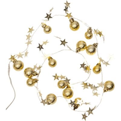 Julelyslenke - LED - 10 lyskilder - 90 cm