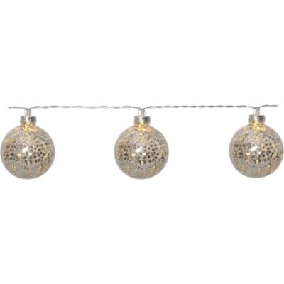 Glitterende LED-lichtslinger - 10 lampjes - 130 cm