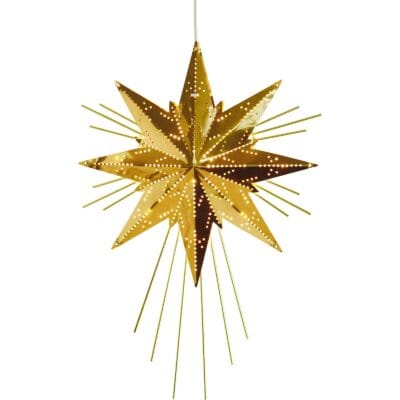 Metallitähti Mini Luxe Messinki 36cm