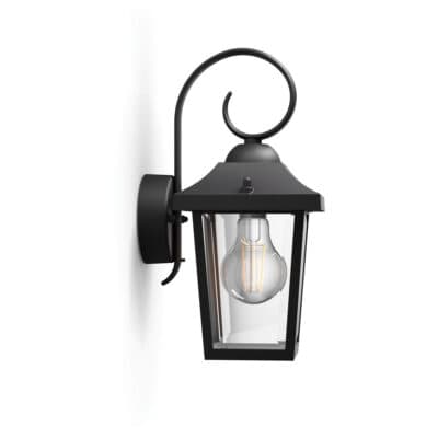 Philips - Buzzard-seinävalaisin musta 1x60W 230V
