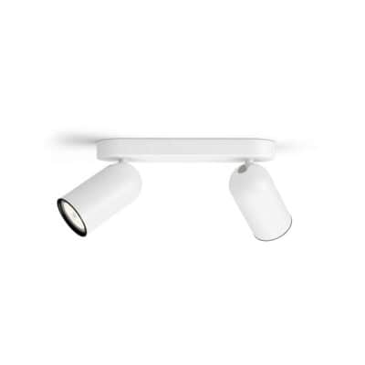 Philips - PONGEE tanko/putki valkoinen 2xNW 230V