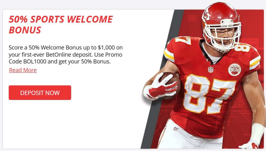 Betonline 50 percent welcome bonus