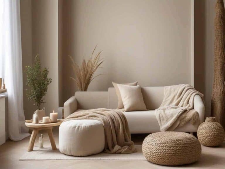 Idée déco salon beige