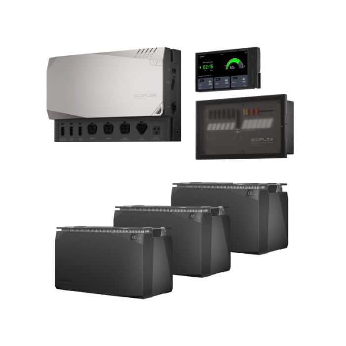 Ecoflow Independence Kit with Power Hub, Distribution Panel, Monitor, Cable Set,