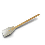 Skotti Flip grill spatula with wooden handle for outdoor cooking.