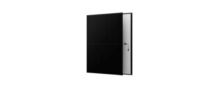 All-black Yellystone Outdoors 465W N-Type solar panel with 54 cells, glass/foil design, Gen2 model.