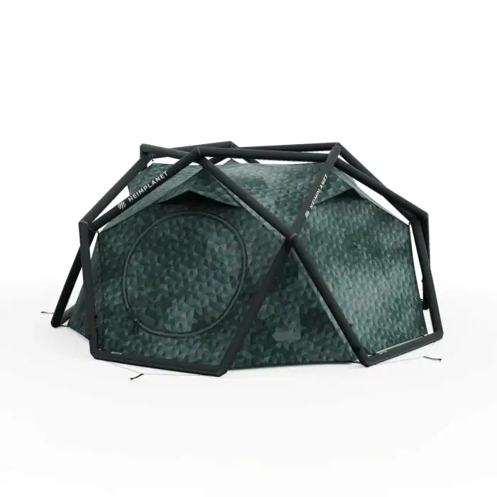 The Cave XL camping tent in Cairo Camo with durable frame and camouflage design.