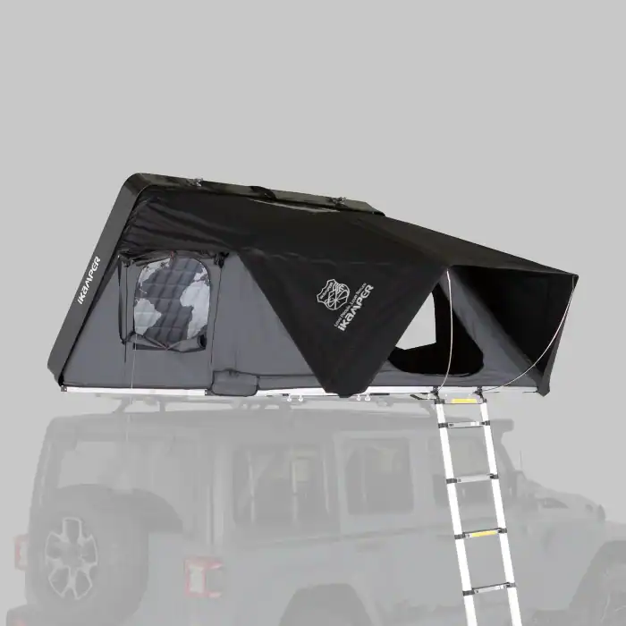 IKamper Skycamp 3.0 rooftop tent on vehicle for camping adventures.