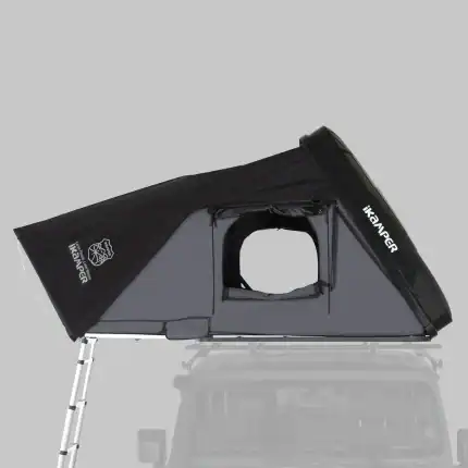Compact iKamper Skycamp 3.0 rooftop tent for camping adventures.