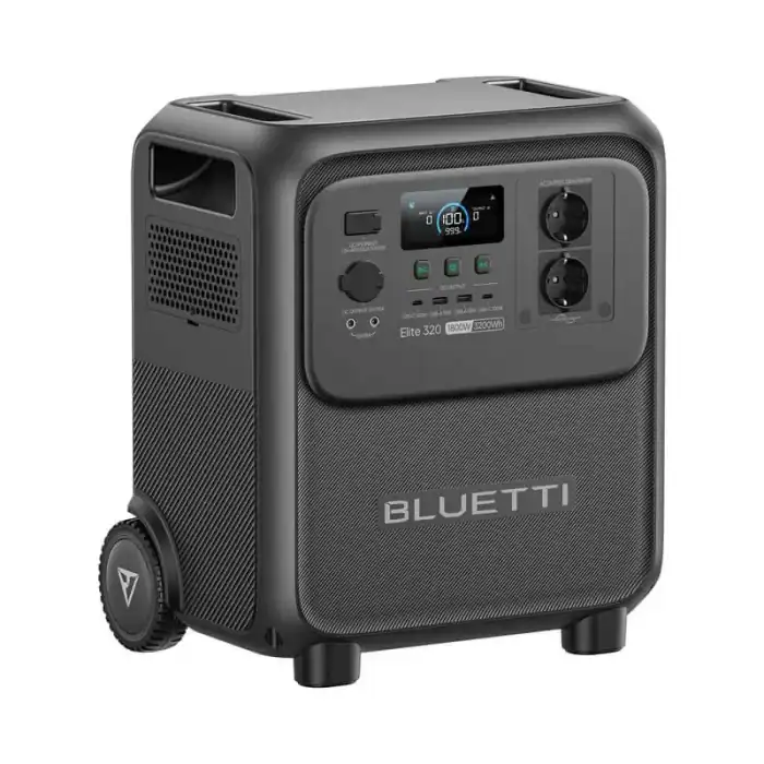 Portable Bluetti Elite 320 power station for camping and outdoor adventures.