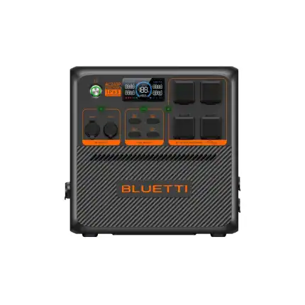 BLUETTI AC240P portable power station for outdoor use.