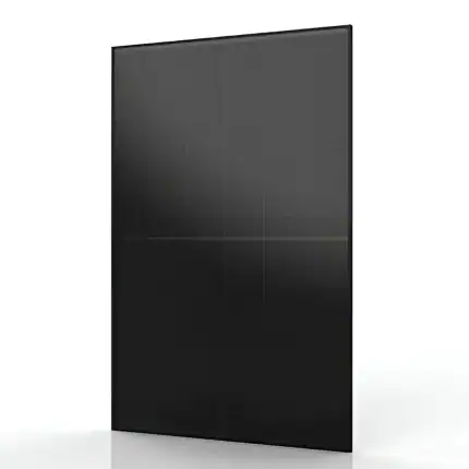 Aiko Neostar 2S 470W N-Type Mono Glass Solar Panel in all black.