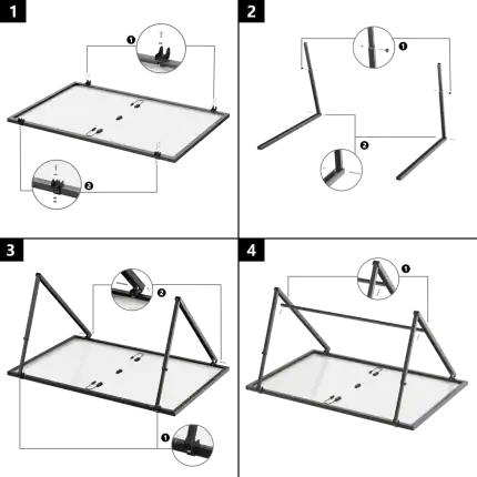 EcoFlow semi-enclosed balcony bracket for outdoor use.