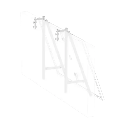 EcoFlow bracket for concrete balcony installation.