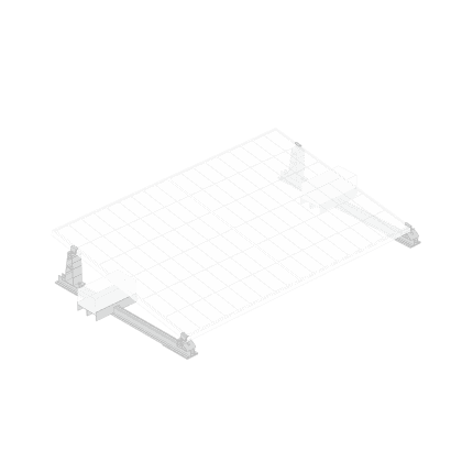 EcoFlow bracket designed for flat roof installation, durable and easy to mount.