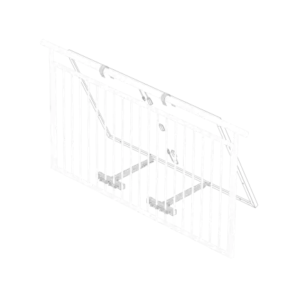 EcoFlow balcony lattice bracket for outdoor safety and support.