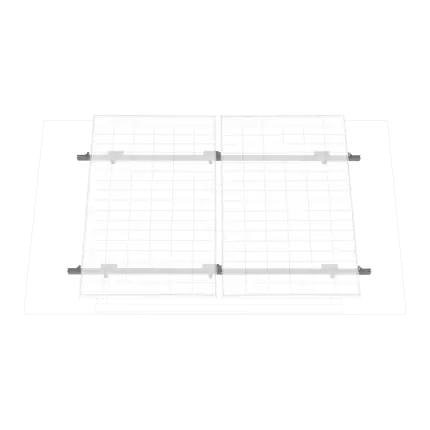 EcoFlow bracket for pitched roof installation of solar panels.