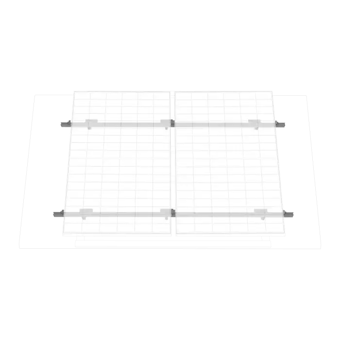 EcoFlow bracket for pitched roof installation of solar panels.