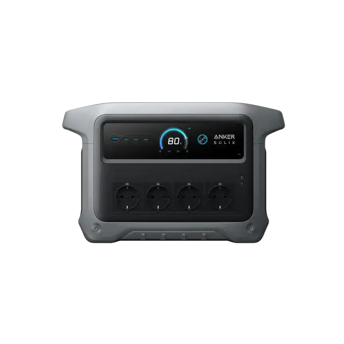 Yellystone Outdoors Power Station Portable power station with digital display and multiple outlets.