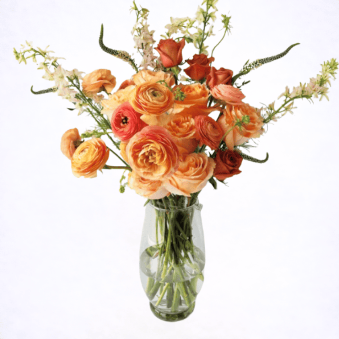 Luxury designer’s choice flower arrangement with seasonal blooms
