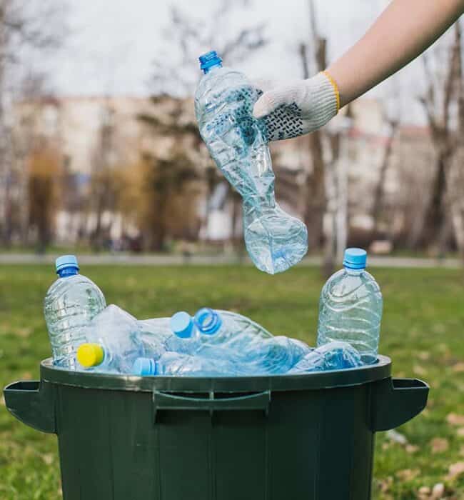 Recycling plastic bottles for disposal with You Junk It… I Dump It in Ontario.
