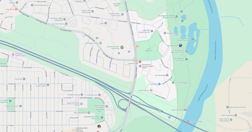 Map of Sunset Park area showing parks, roads, and the nearby river for navigation and local exploration.