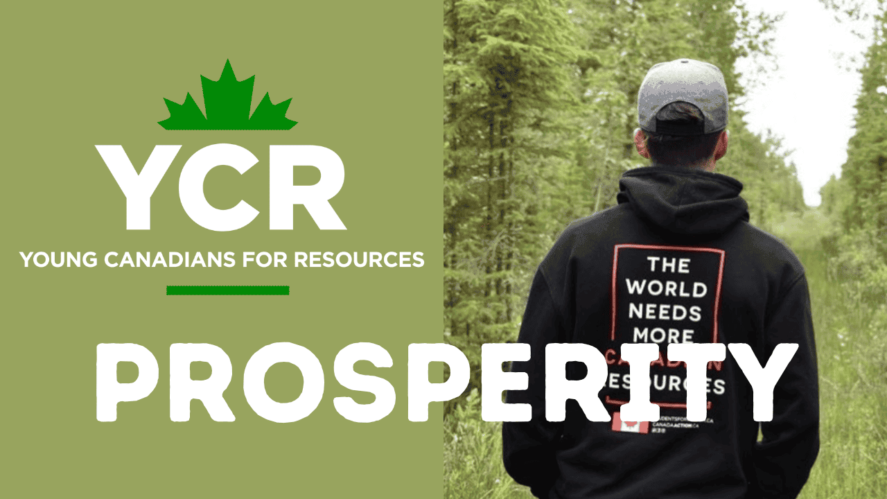 Young Canadians for Resources YCR logo representing resource prosperity and sustainable development in Canada.
