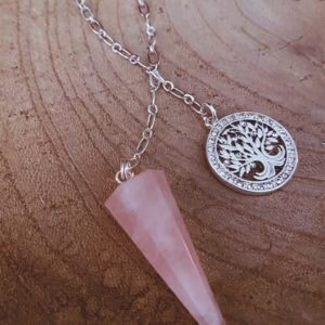 Rose Quartz Dowsing Pendulum