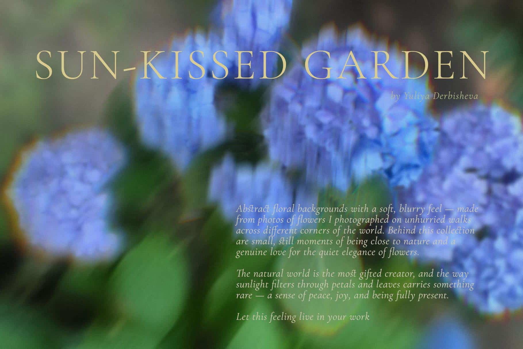 Sun-Kissed Garden – Blurry Abstract Floral Backgrounds - Image 2