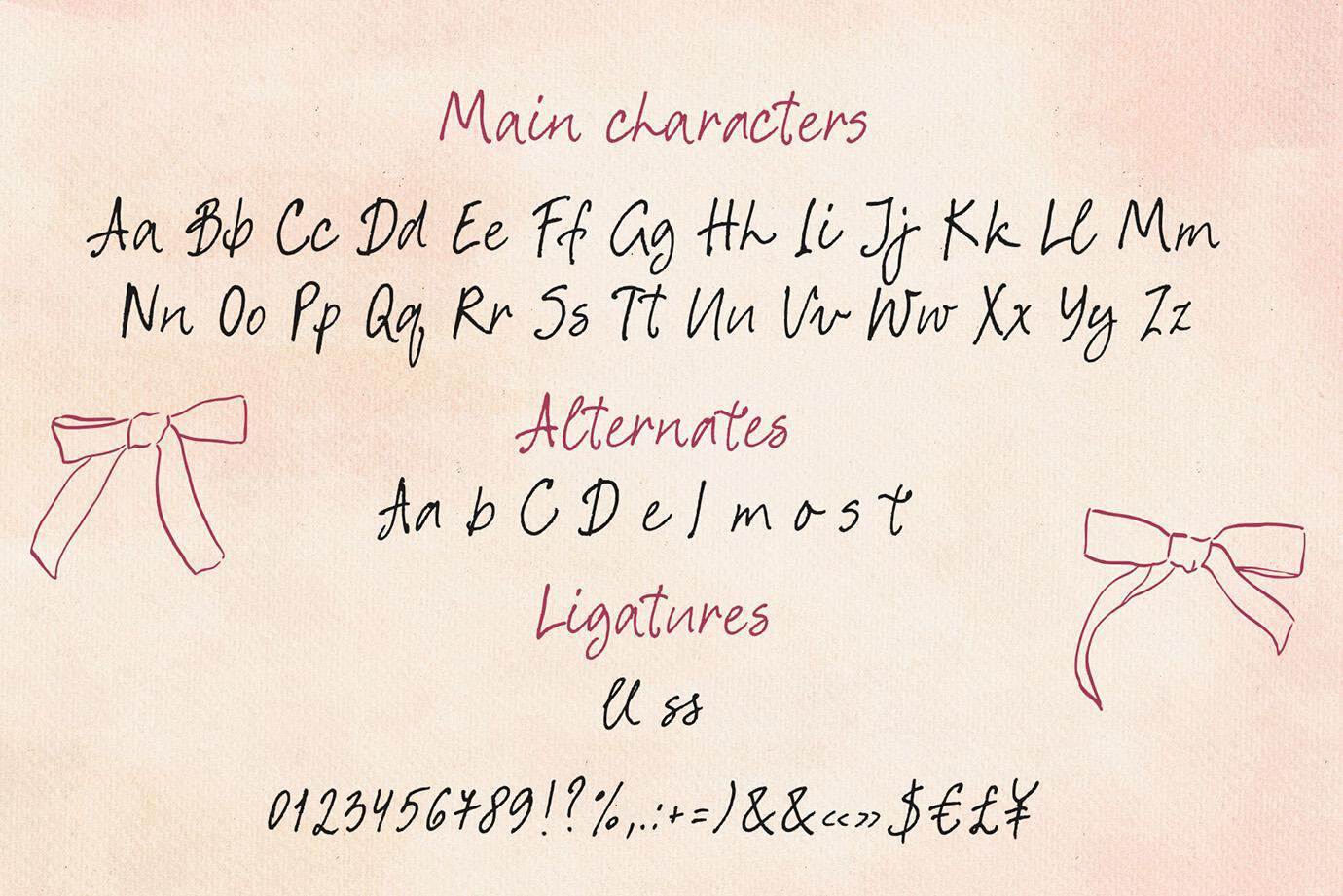 Simple Things - pen ink handwritten script font - Image 6