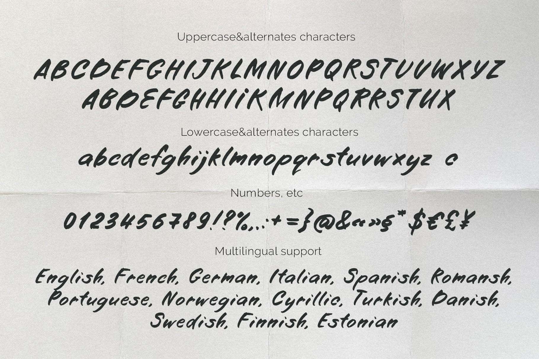 Create Your Mark marker font handwritten - Image 7