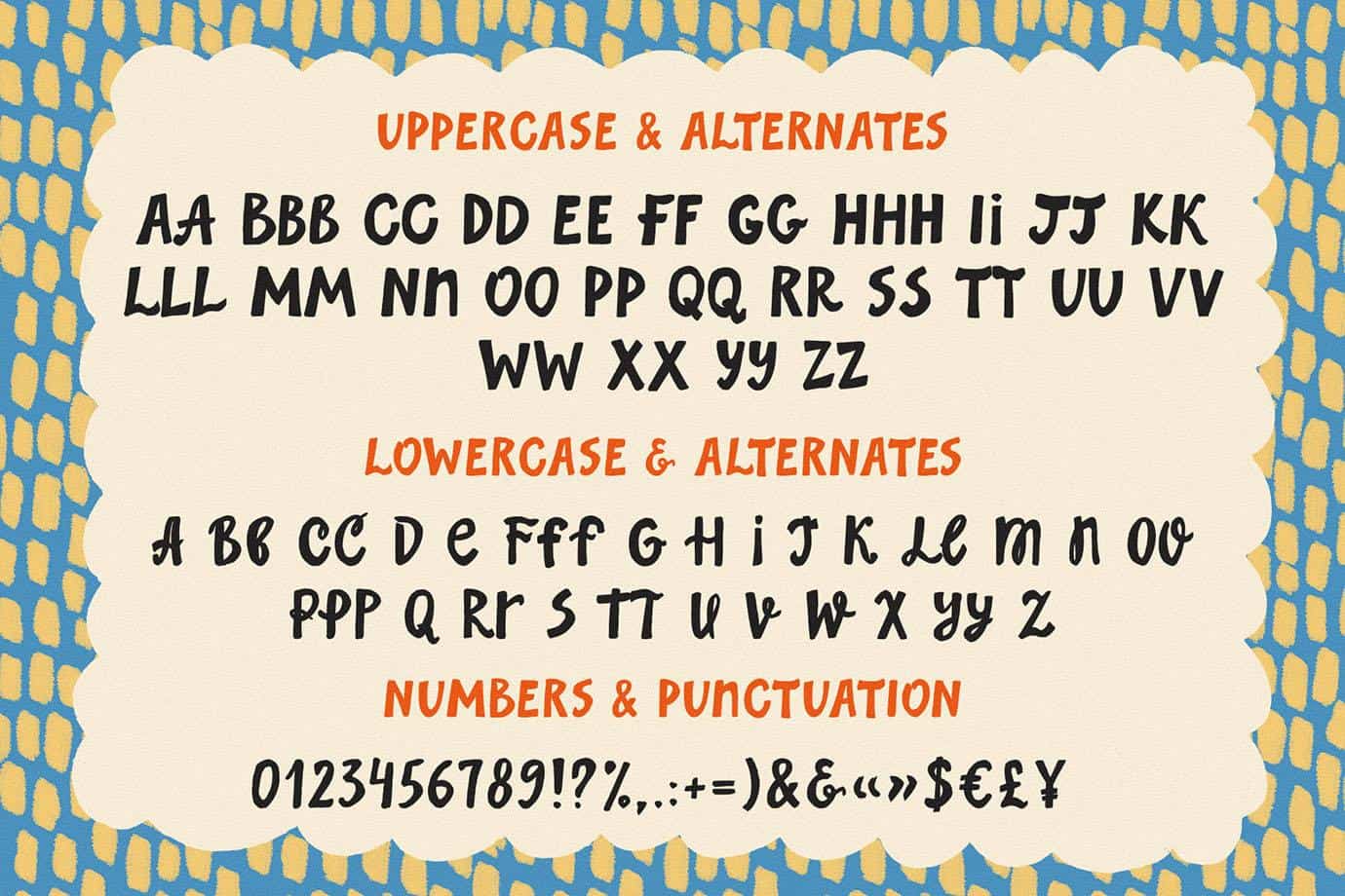 Sunday Picnic Font – Bold Sans Serif Handwritten Mixed Font - Image 7