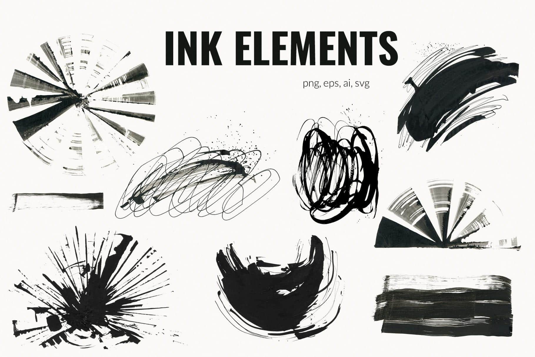 Ink Chaos grunge textures backgrounds scribbles for design - Image 10