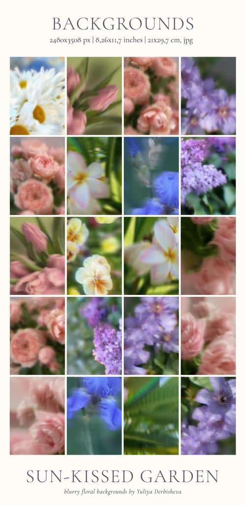 Sun-Kissed Garden – Blurry Abstract Floral Backgrounds - Image 12