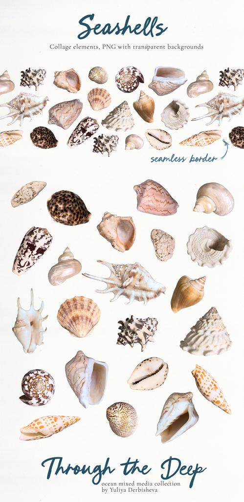 Through the Deep – Mixed Media Ocean backgrounds & marine graphics - Image 13