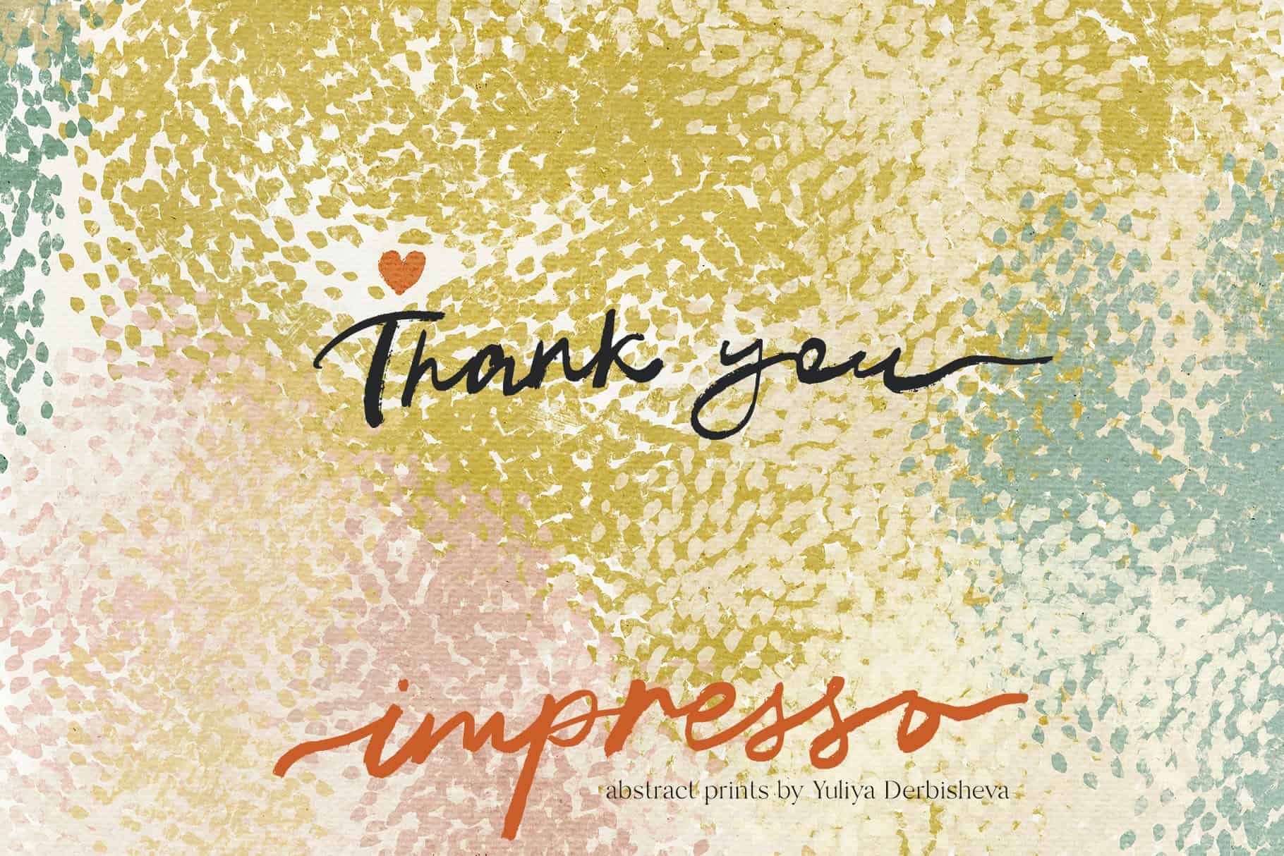 Impresso abstract prints posters wall art hand painted background - Image 10