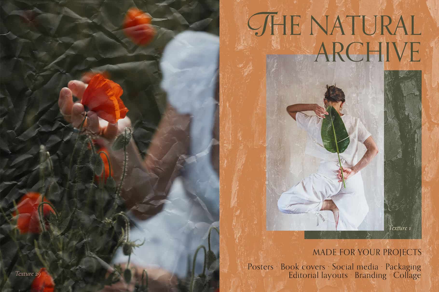 The Natural Archive - Wood, Stone & Paper Texture White Overlays PNG - Image 5
