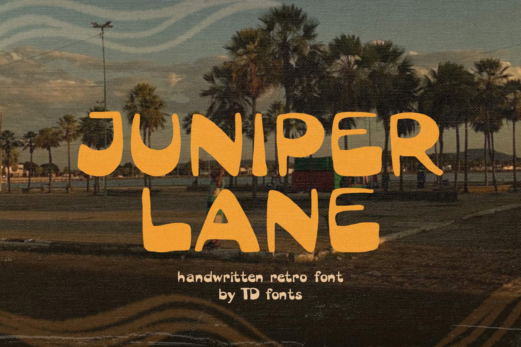 Juniper-Lane-Retro-Bubble-Font-handwritten Vintage Hand drawn typeface