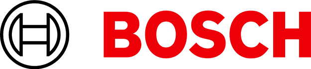 Bosch logo with circular emblem and red text wordmark
