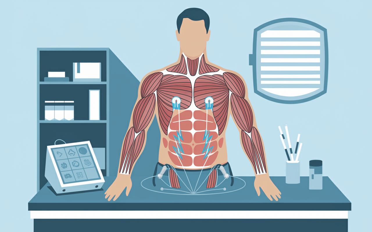 supra sculpt avant / après dispositif électrostimulation abdomen