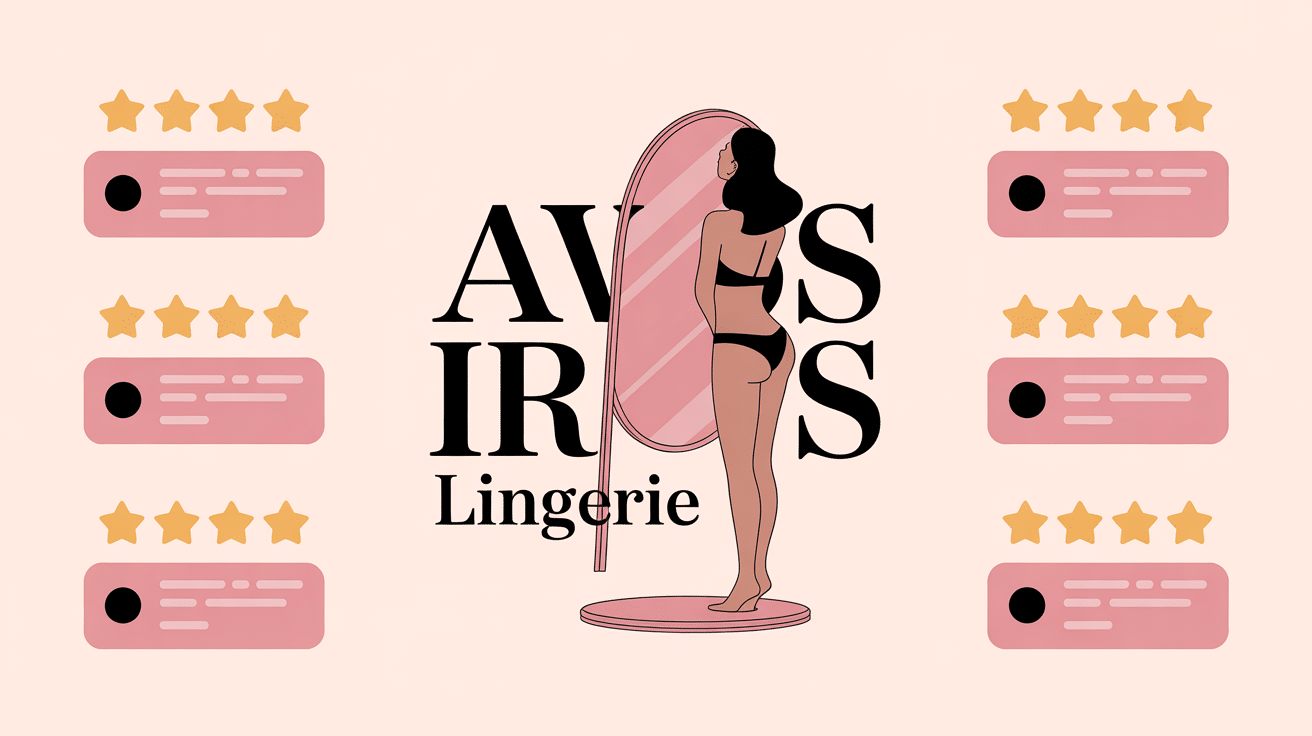 iris lingerie avis femme essayant lingerie miroir