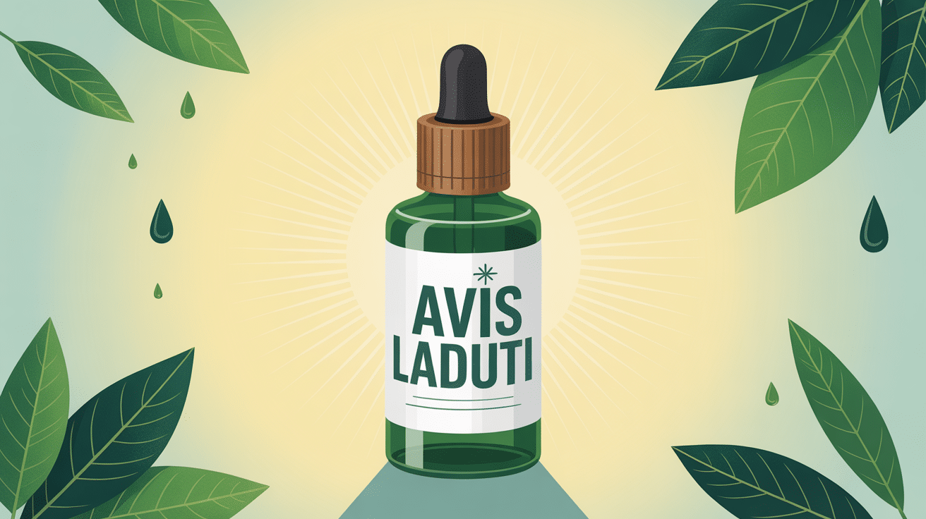 laduti avis illustration flacon fond lumineux