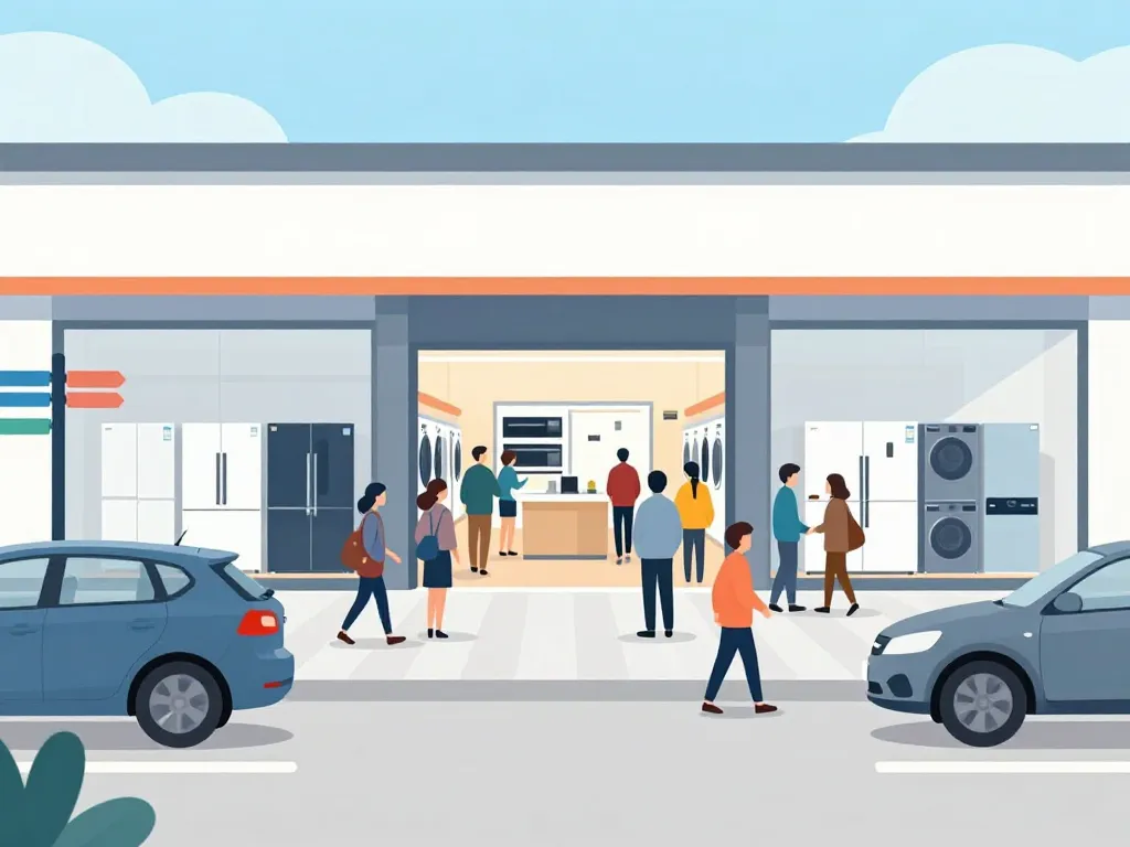 electrodepot plan de campagne accès parking illustration