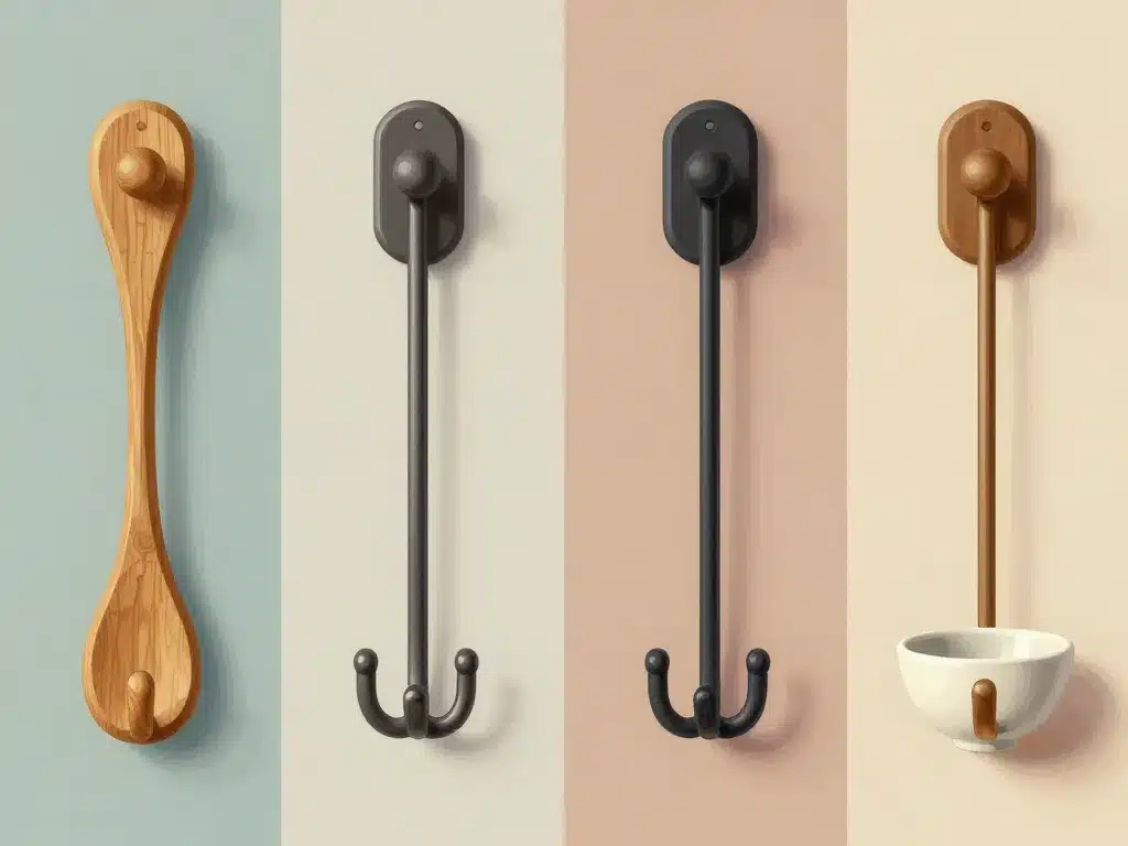 comparatif patère porte manteau bois métal plastique déco intérieur