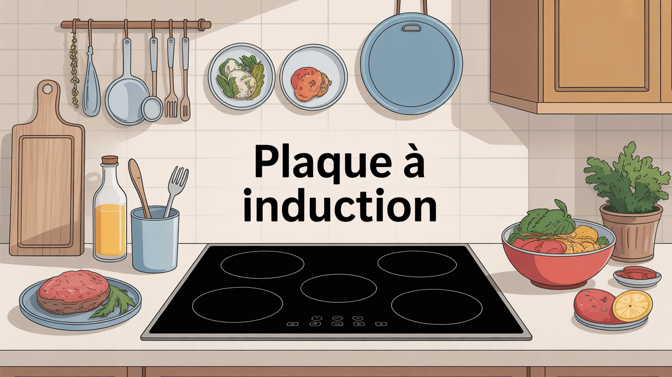 plaque induction meilleur illustrée dans cuisine