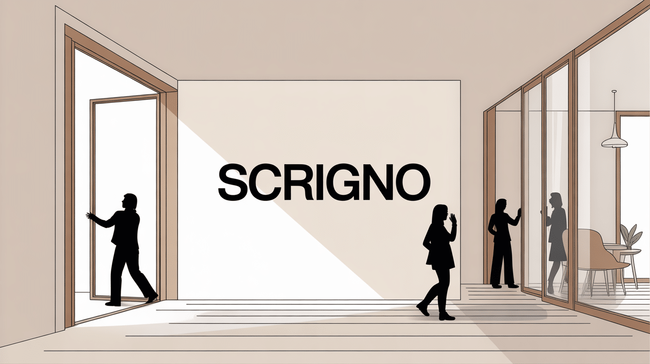 Scrigno porte coulissante intégrée moderne